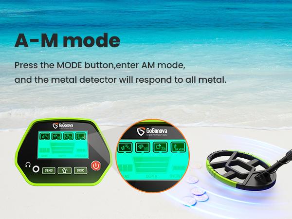 【Spring Treasure Hunt】GoGonova Waterproof Metal Detector for Adults & Kids with 8" Search Coil All Metal & Disc Modes Portable Tool Kit Adjustable Stem IP68 Rating Lightweight Design LCD Display Durable Shovel Anti-interference Headphones