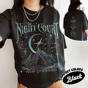 [Sale off up to 50%] Velaris The Night Court Acotar Two-Sided Comfort Colors Shirt, Velaris The Night Court Shirt, Court Of Dreams, Inner Circle Acotar Tee