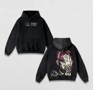 Vintage Rapper Lil Peep 2side t-shirt, with Double-Sided Prints for Both Men And Women,Short-Sleeve Shirts Are Perfect for Hip Hop Fashion And Streetwear