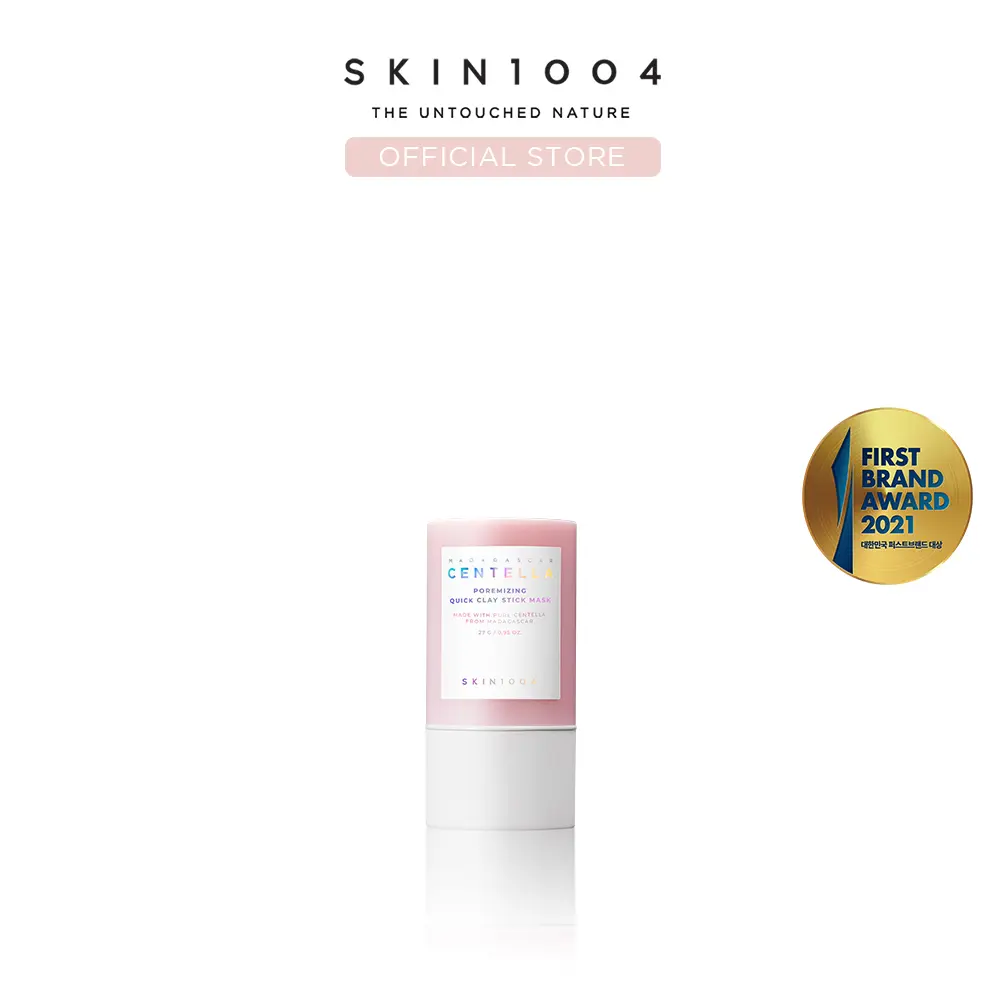 [SKIN1004 Official Shop] Poremizing Quick Clay Stick Mask 27g - Viral Blackhead Care Pink Stick, Quick Easy Wash-Off Mask, Removes Impurities and Sebum, Flawless Skin