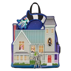 Loungefly Warner Bros Beetlejuice Deetz House Glow Mini Backpack