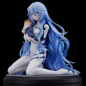 New Evangelion: The End of Evangelion - Rei Ayanami Long-Hair Kneeling Statue Figure