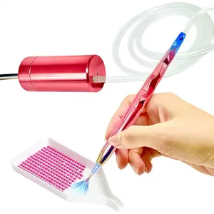 Electric Diamond Painting Pen with Smart Vacuum Technology - Art Tool Kit with Adjustable Suction & Wax-Free Design, Vacuum Diamond Painting Pen(Pink)