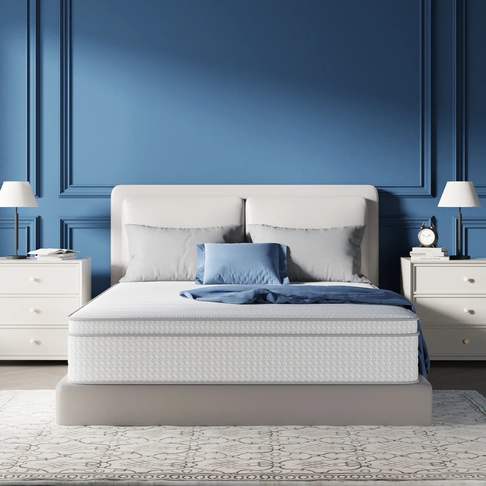 Avenco Supportive Hybrid Queen Mattress in a Box - 10/12/14 in Medium Firm Memory Foam-Pocket Spring, Ergonomic Back Pain Relief, Cooling Bedding, CertiPUR-US Certified, Hybrid Mattress for Balance, Full Size Mattresses Option