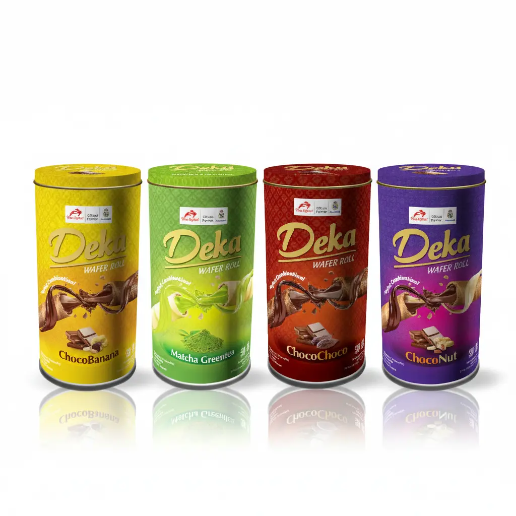 Deka Wafer Roll 12.70 oz (Choco Banana, Matcha, Choco Choco, Choconut)