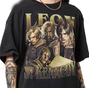 Leon RE9 Shirt, Leon Kennedy Shirt, Game Resident Evil Shirt