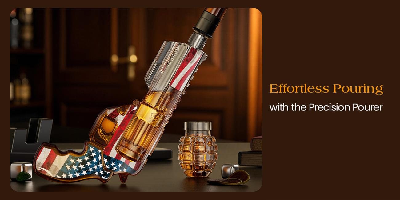Gifts for Men Dad, Kollea Flag Whiskey Decanter Sets with Grenade Shot Glasses, Gifts Ideas for Brother, Holiday, Father, Husband, Boyfriend, Military Enthusiasts, Funny Anniversary Present Utensils Glassware Classic Decor Fathersdaygift
