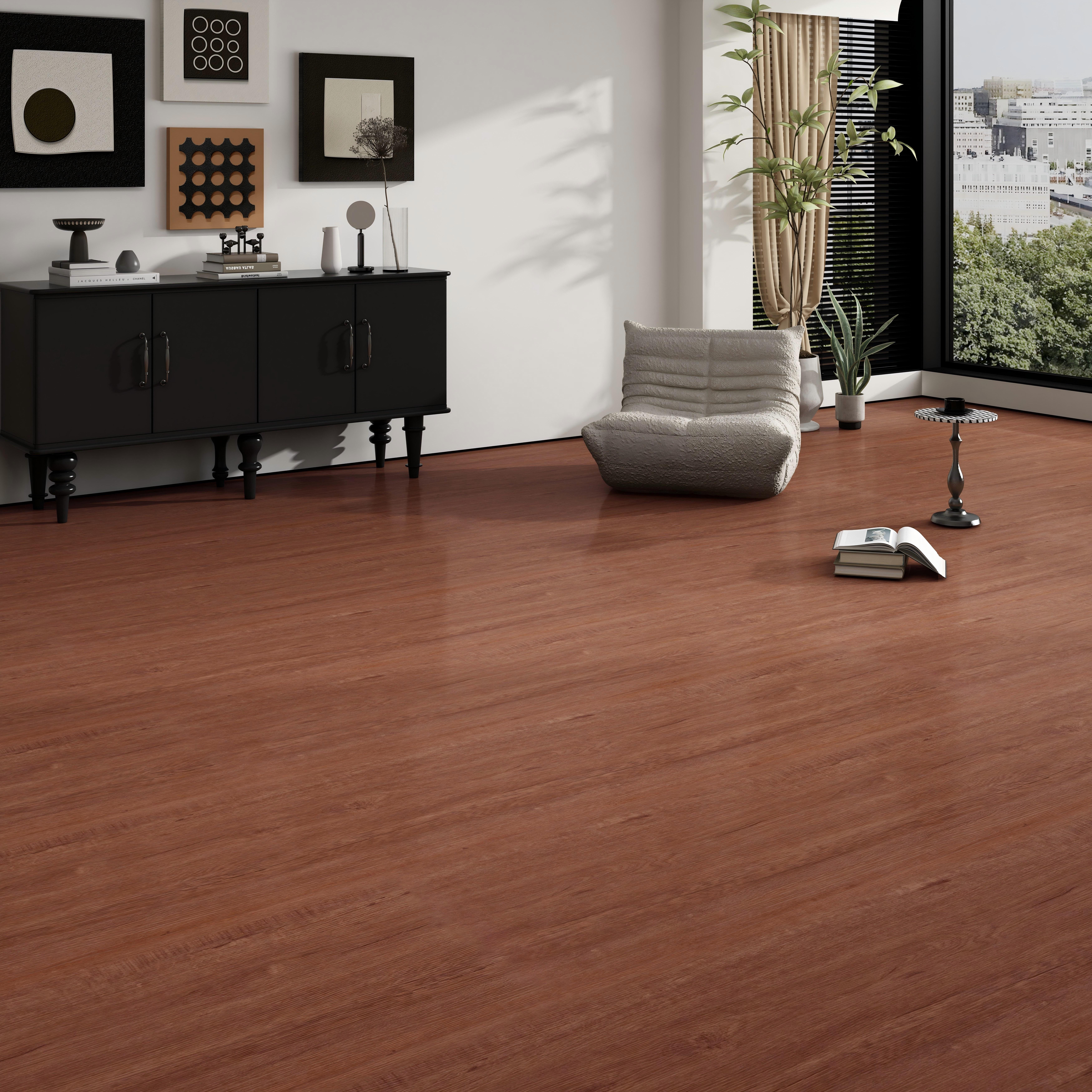 BRODARK Vintage Wooden Floor Sticker  118.11x15.75 inch Thickened Self-adhesive Anti-scratch Wear-resistant Easy to Clean DIY Home Decoration Removable Reusable for Living Room Bedroom