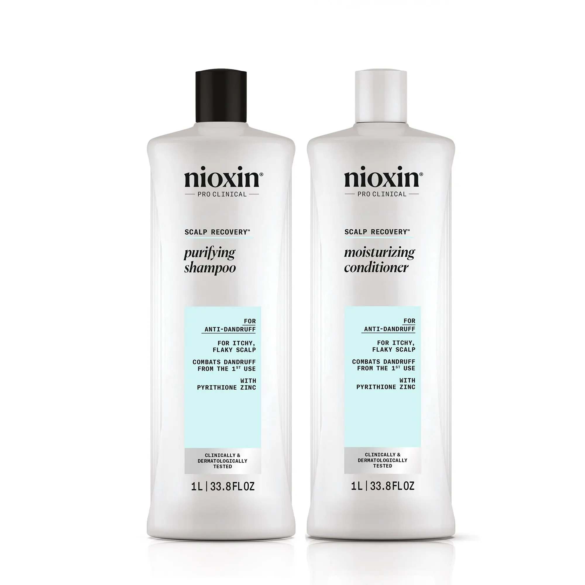 Nioxin Scalp Recovery Purifying Shampoo and Moisturizing Conditioner Liter Duo ($120 Value) Nioxin Scalp Recovery Purifying Shampoo and Moisturizing Conditioner Liter Duo ($120 Value)