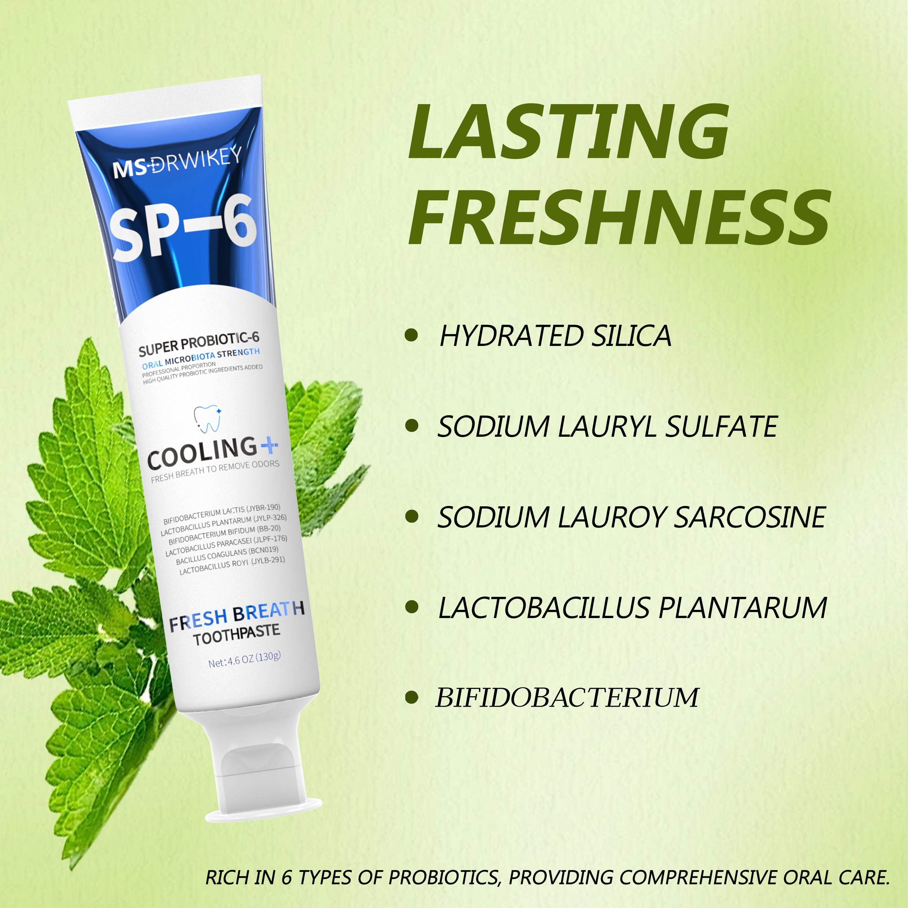 CEELIKE｜MSDRWIKEY  Oral Care Set SP-6 Probiotic Toothpastes Brightening Formula with Probiotics & Oral Spray for Long Lasting Fresh Breath