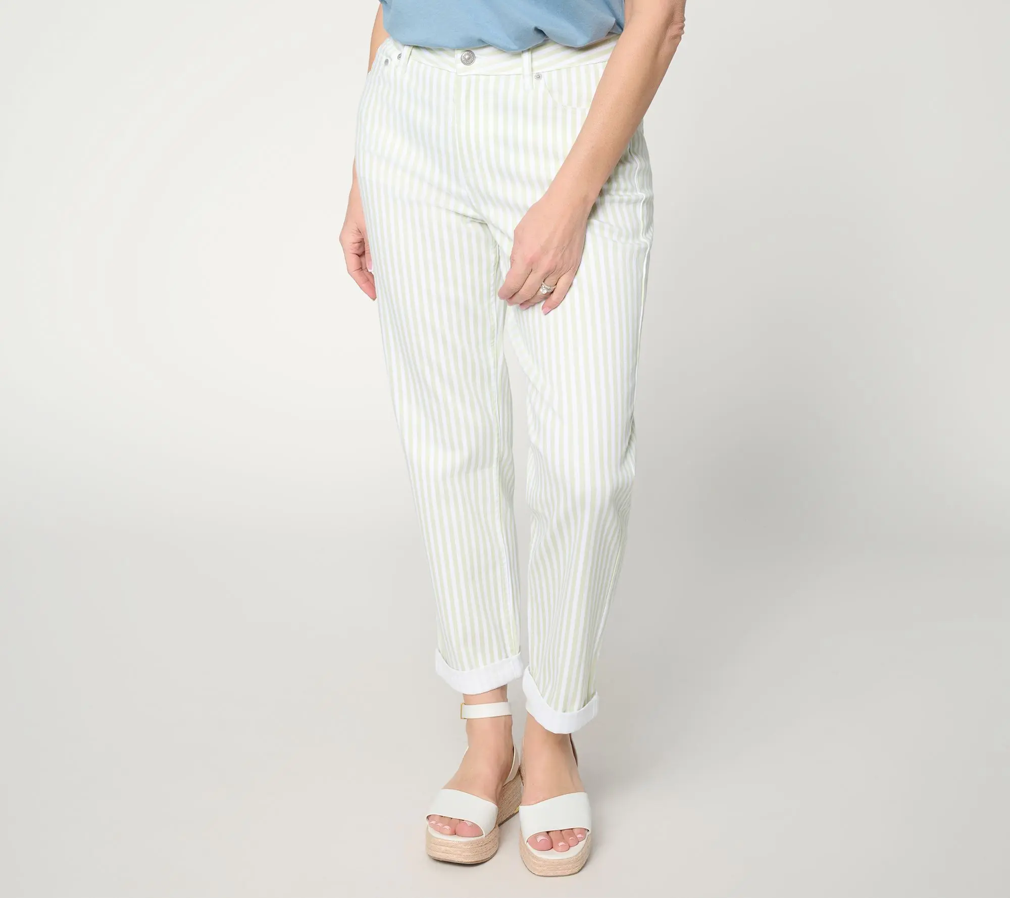LOGO by Lori Goldstein Regular ` PD Railroad Boyfriend Jean