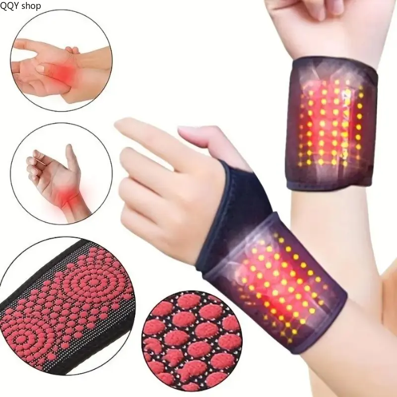 Self-Heating Magnetic Wrist Support, Washable Cloth Wristband Brace, Thermal Magnetic Therapy Wrap, Comfortable Compression Sleeve for Wrist Pain Relief, Joint Soreness Relief, Muscle Relaxation, Arthritis Care & Daily Wrist Recovery