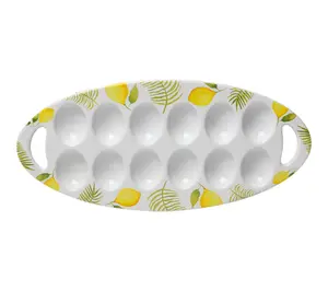 Temp-tations 15" Egg Serving Tray with Handles