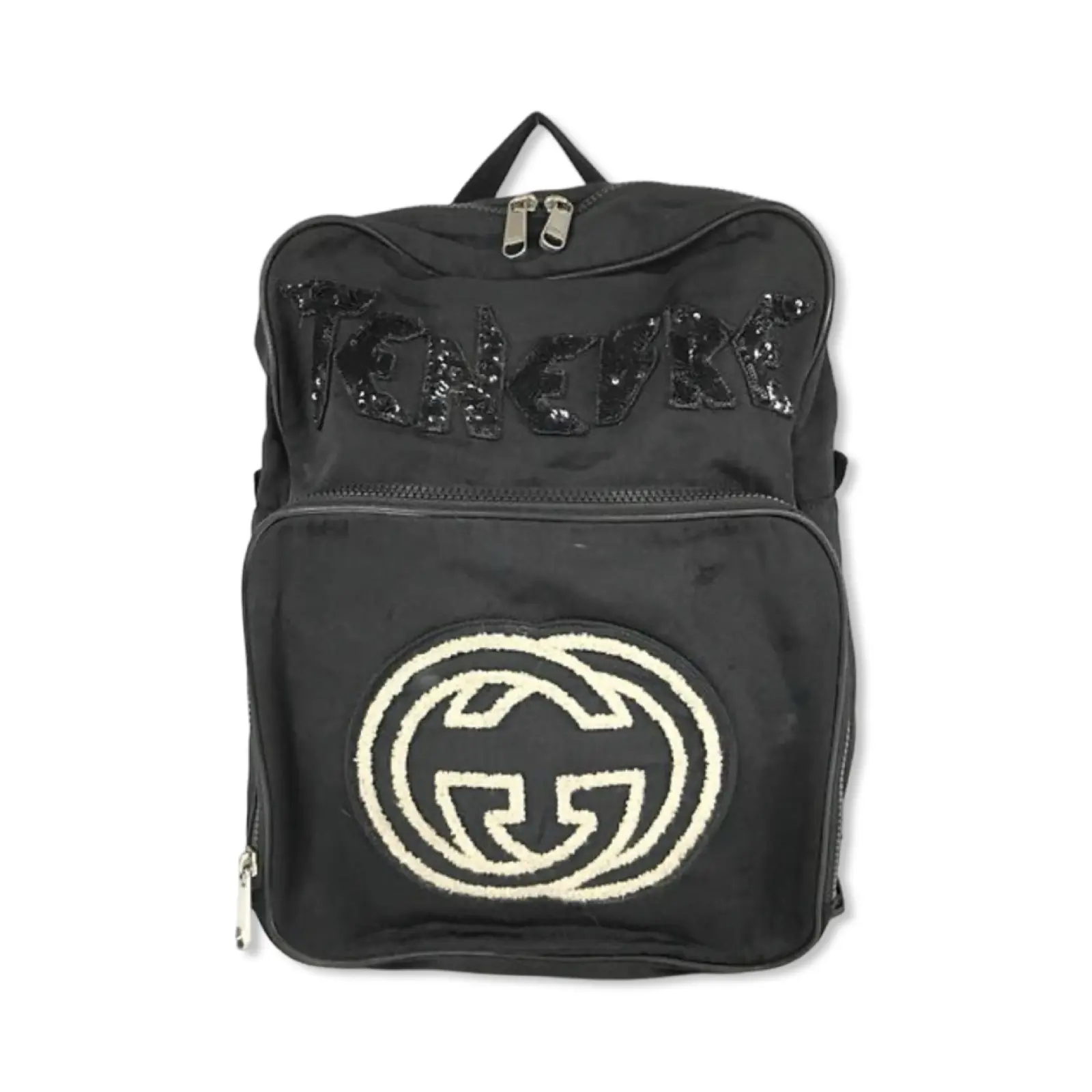 Pre-owned GUCCI Nylon Backpacks Interlocking G Backpack G1146