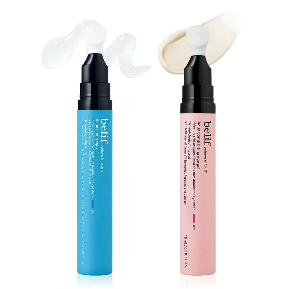 belif Day & Night eye Duo | Cooling & Lifting eye gel | Collagen for Plumping | Hyaluronic Acid for Glowy Hydration | Niacinamide for Dark Circles | Korean Skincare, eye cream, caffeine, comfort, lightweight, radiant, firming, smooth,under eye brightener