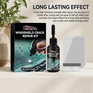 Car Glass Care Kit - Car Windshield Crack and Scratch Adhesive Repair Fluid, Multifunctional Windshield Crack Repair Kit