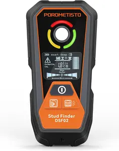 6-IN-1 Stud Finder Wall Scanner Rechargeable,Upgraded DSF02 Alarm Wall Stud finder,Applicable to Ferrous metals,Non-ferrous metals,AC Wires,Wood studs,With Auto power off Meet family needs