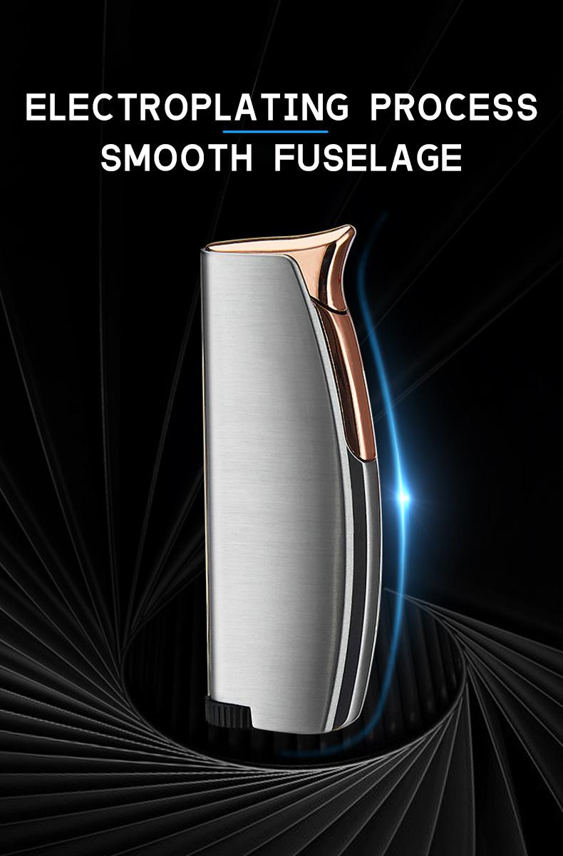 Windproof Flame Lighter (Butane Not Included) Jet Torch Lighter and High Quality, Refillable Butane Lighter for Camping, Hiking, practical gift for boyfriends, fathers, husbands, and friends, Christmas, birthday, and New Year gifts (Set of 2)