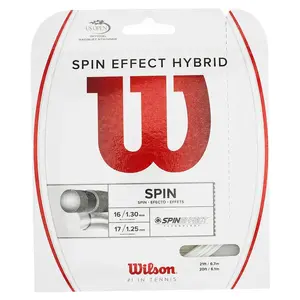Spin Effect Hybrid Tennis String - Durable Design, Lightweight and Flexible, Ideal for All-Weather Use