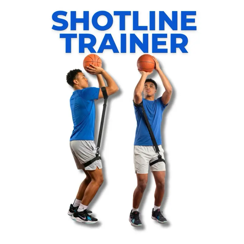 Shotline Trainer - Basketball Shooting Guide, Adjustable Elastic Waist-to-Arm Strap, Lightweight, Flexible, Enhances Form Accuracy for Indoor Gym, Driveway Drills, Lightweight And Flexible, Training Equipment, Elastic Strap, Form Guide, Quick On And Off,,