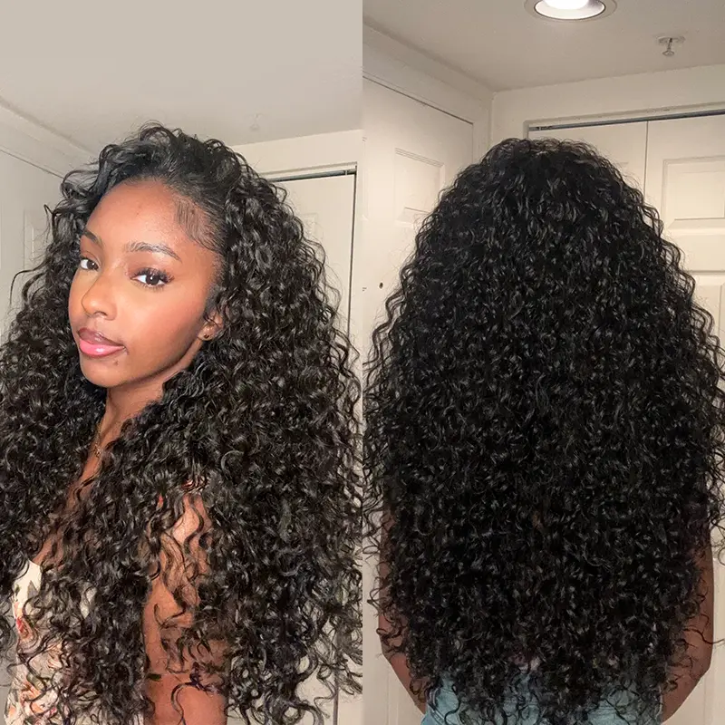 Frodio Veralux™ Blend Human Hair Shaggy Waves 3-in-1 Half Wig