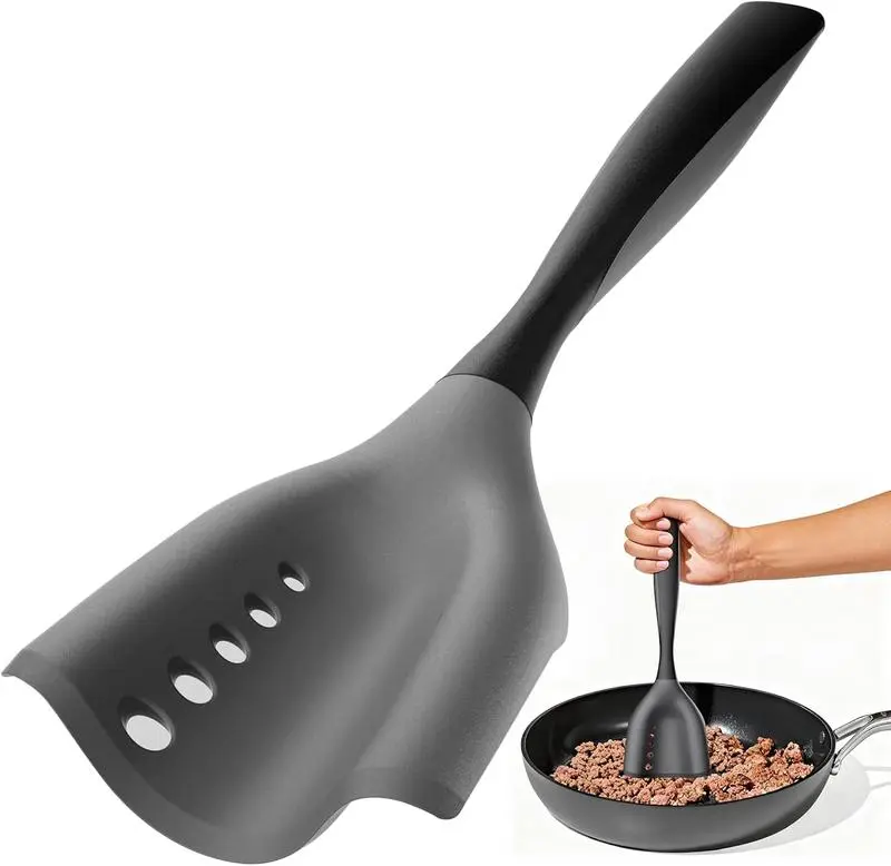 Heat-Resistant Meat Chopper Utensil - Mincing Spatula, Hamburger Grinder, Potato Masher, Multi-Functional Chopping Tool for Ground Beef, Poultry, Vegetables, Ideal Gift for Home Cooks, Utensils