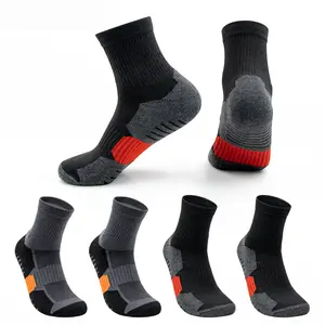 Cuffed Mid-calf Basketball Socks for Men Thick, Quick-drying, Breathable Sports Socks