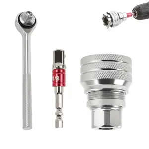 3PCS Multi-Function Universal Socket Wrench Tool - Universal Maintenance Tool, Adjustable Universal Socket Wrench, Universal Socket Tool for 3/8" Drive Ratchet Torque Wrench & Power Drill (1pc)