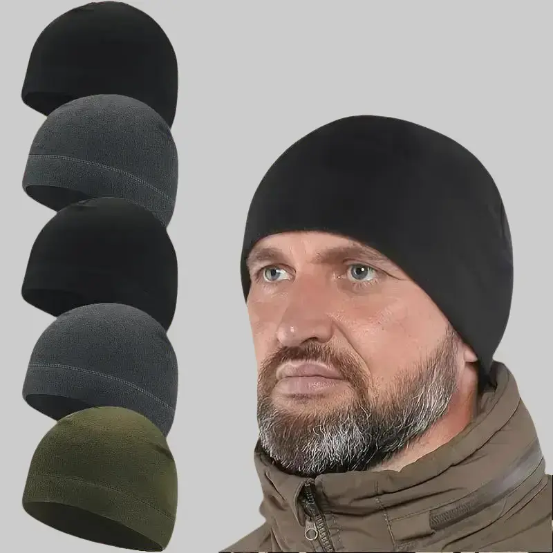 Men's 5pcs Biking Hat Set - Cold Weather Cozy Fabric Cap, Windproof, Quick-Drying, Breathable, Machine Wash, Classic Colors, Multi Color for Daily Commuting, One Size, Unisex Clothes
