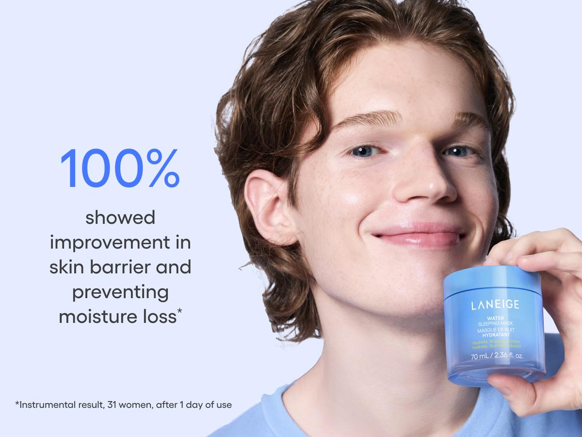 Laneige Water Sleeping Mask, Korean Skincare, Brightening, Hydrating Overnight Mask