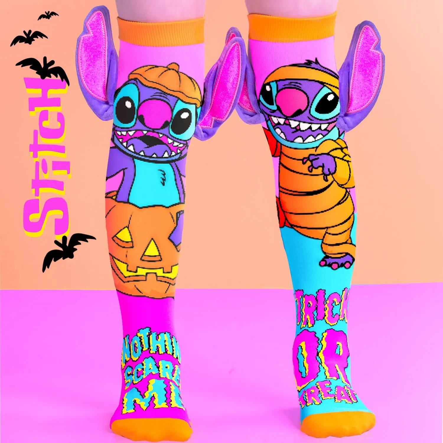 MADMIA STITCH NEON HALLOWEEN SOCKS