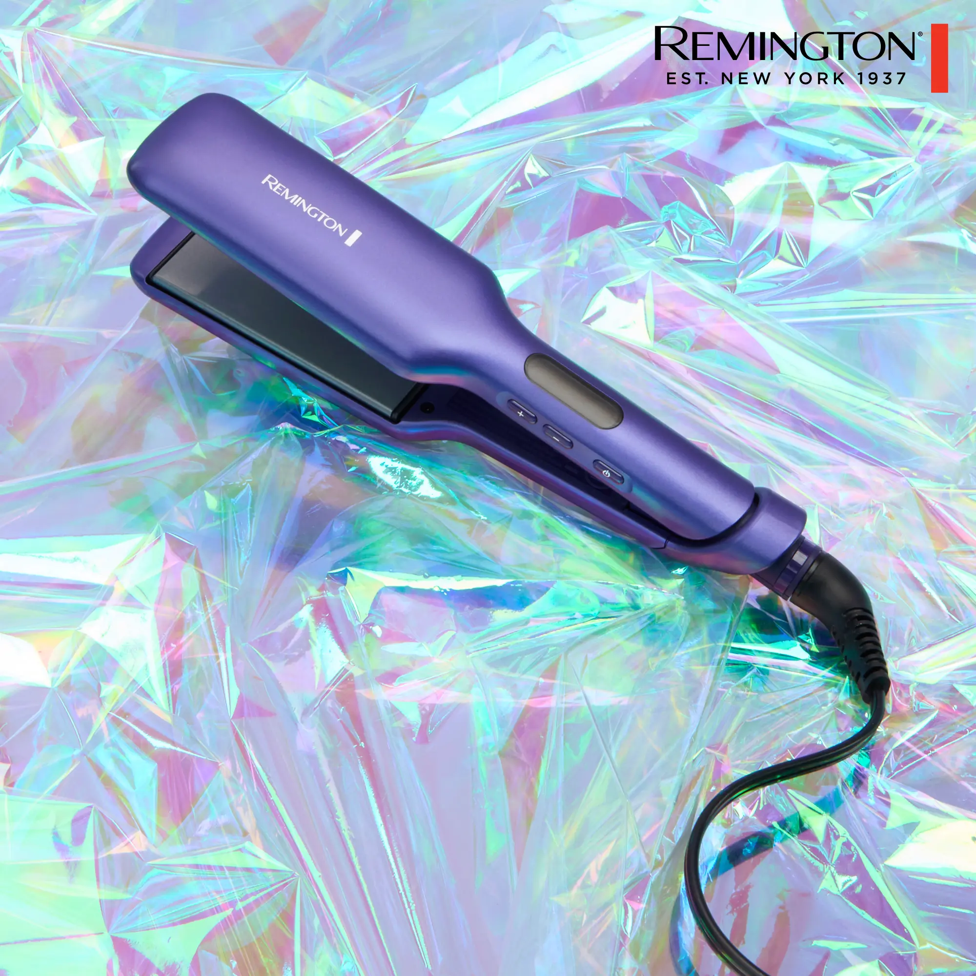 Remington 2" Gloss Ceramic Coated Flat Iron - Hair Straighteners for Straightening My Hair, Micro-Conditioner Infused for Shine, 9 Digital Heat Settings for Smooth Styling