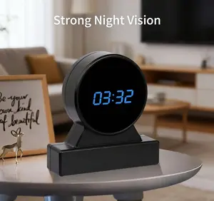 Wireless Wi-Fi hidden camera clock - Full HD 1080P concealed monitoring device - Supports night vision function - suitable for indoor home security monitoring