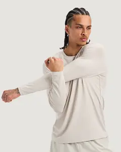 Haus | Essentials Long Sleeve Athletic Fitted Tee Soft