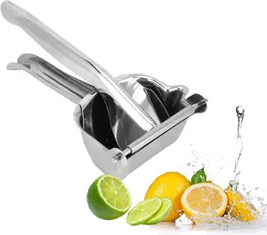 Hand Juicer Squeezer, 304 Stainless Steel Metal Handheld Manual Juicer, Handheld Press Squeezer with Filter, Manual Hand Press Juicer for Lemons, Tangerines, Citrus, Oranges, Grape