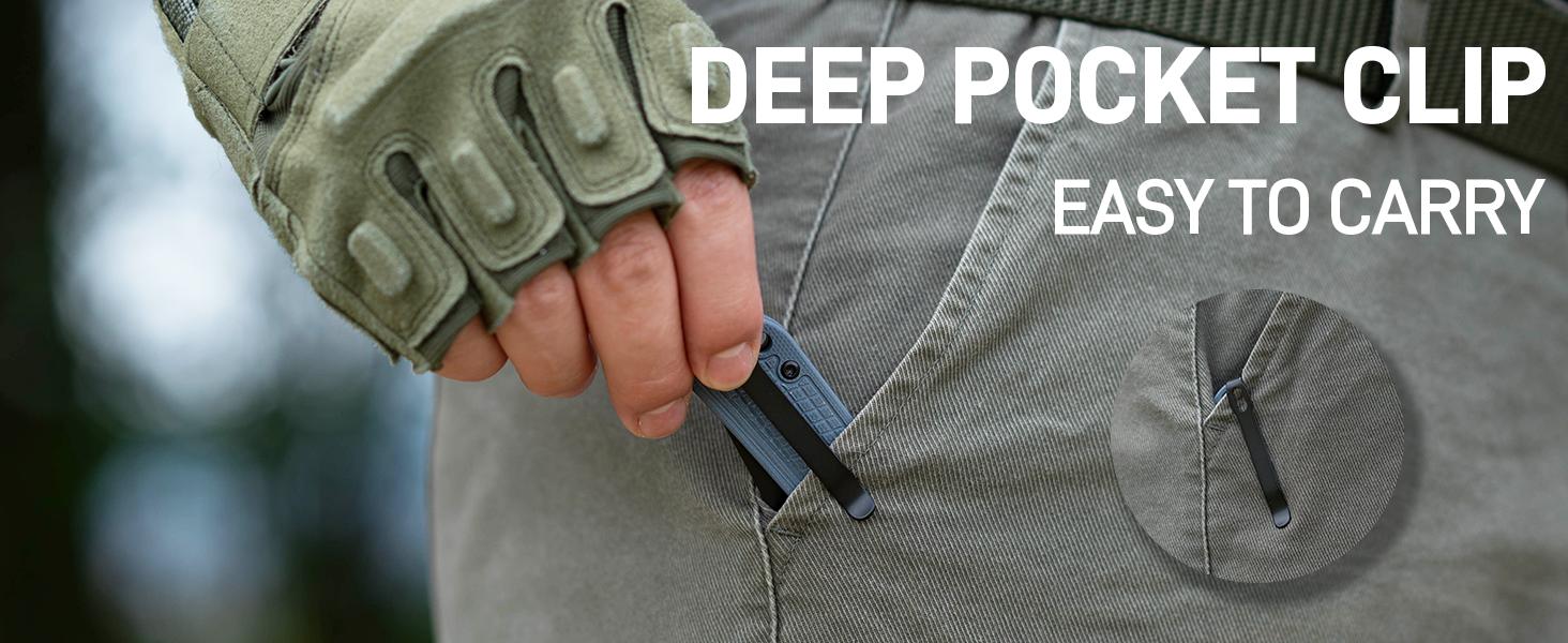 CJRB Bolt Folding Pocket Knife, 3.25'' AR-RPM9 Steel Blade G10 Handle EDC Knife with Recoil Lock Pocket Clip for Men Women Camping Survival Hiking