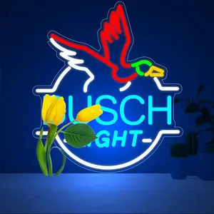 Beer Neon Sign Western Rodeo Neon Light Signs for Wall Decor