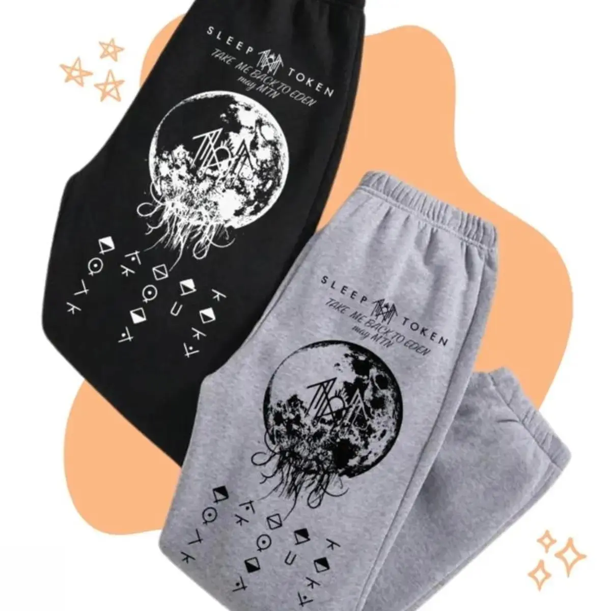 Sleep Token Sweatpants - Soft Anime Graphic Unisex Pants for Everyday Wear Comfortable Regular Fit, Unisex Cotton Graphic Casual Sweatpants