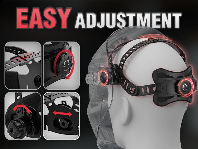 YESWELDER LYG-L600A True Color Auto Darkened Welding Helmet | Anti-Blue Light Welding Mask with 2 Sensors | Wide Shade 4/9-13 Welding Hood for TIG MIG ARC Grinding