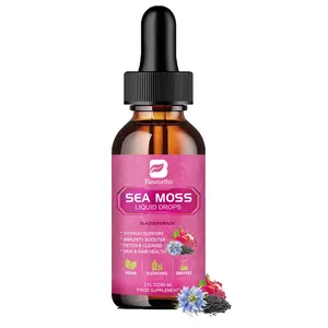 Beworths Natural Sea Moss Liquid Drops with Bladderwrack Support Thyroid Support,Blacksee