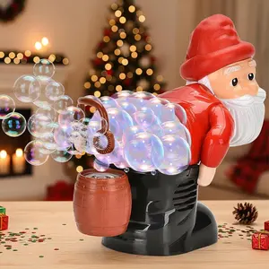 Santa Bubble Butt Blower, Santa Claus Farting Bubble Machine, Funny Automatic Blowing Blower with Music Flashing Lights Colorful Bubbles, Christmas Stocking Stuffers Gift for Kids outdoorfun