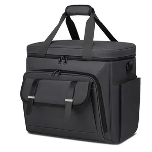 Teacher-Specific Rolling Storage Tote All-in-One Organizer Bag for Teaching Tools Classroom Supplies with Pull Rod & Multiple Compartments Wheeled Briefcase Ultra-Durable Oxford Fabric Silent Wheel Design Travel Accessories