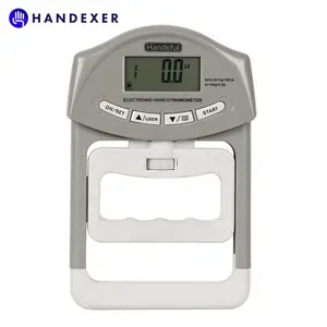Handexer Hand Dynamometer Grip Strength Tester – 198 lbs/90 kg Digital Hand Strength Trainer, Compact & Portable for Sports, School, & Home Use