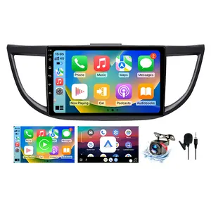 Android 13 Car Stereo for Honda CRV 2012 2013 2014 2015 2016, 10" Touch Screen Radio with Wireless Carplay/Android Auto, WiFi, Bluetooth, Backup Camera, SWC, Built-in GPS, 2G+64G