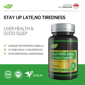 Buy 3 Get 1 Free SLT 1984 Tiger's Milk Mushroom Lung & Respiratory Capsules - 60 Tablets/Bottle for Detoxification, Inflammation Reduction, Throat Soothing, Immune Support, & Cardiovascular Wellness