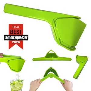 Handheld Juicer Squeezer,Portable Multifunctional Manual Fruit Juicer,Press Sturdy Food Grade Juicermachine Kitchen Gadget Utensils, Efficient, Durable, Easy to Clean, Hinged Manual Lemon Squeezer for Lemons, Limes, and Oranges
