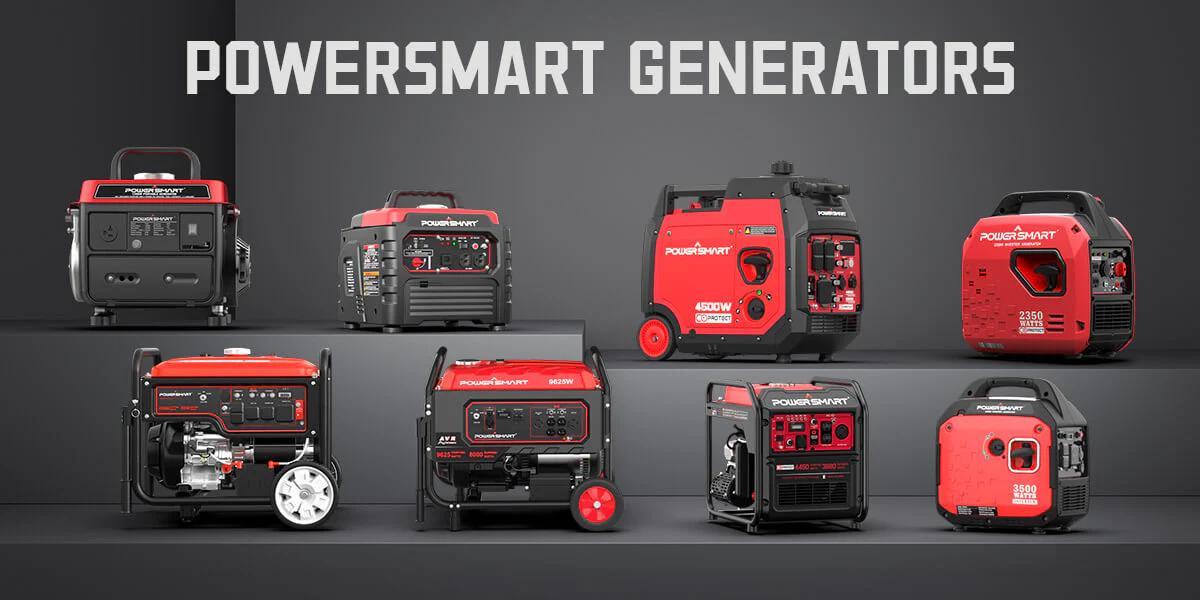 PowerSmart (DL5040C) 4400-Watt RV Ready Inverter Generator, Generators for house power, LED Indicators, and 223cc 4-Stroke Engine,Hurricane, Emergency