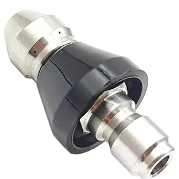 POHIR Sewer Cleaning Tool with Sewer Jetter Nozzles & Water Nozzles & Spray Guns, 65000 PSI High-Pressure Stainless Steel Jetter Hose, 1/4-Inch Quick Connector, Lightweight, 310℉ Hot Water Compatible for Plumbing Cleaning Durable Garden Hose