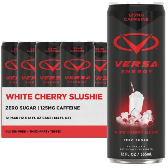 PEScience Versa Energy Drink - 125 mg Caffeine Zero Sugar Carbonated Beverage for Enhanced Energy & Taste Experience - Perfect for Sport Enthusiasts