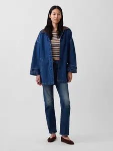 Gap Women's Oversized Denim Car Coat